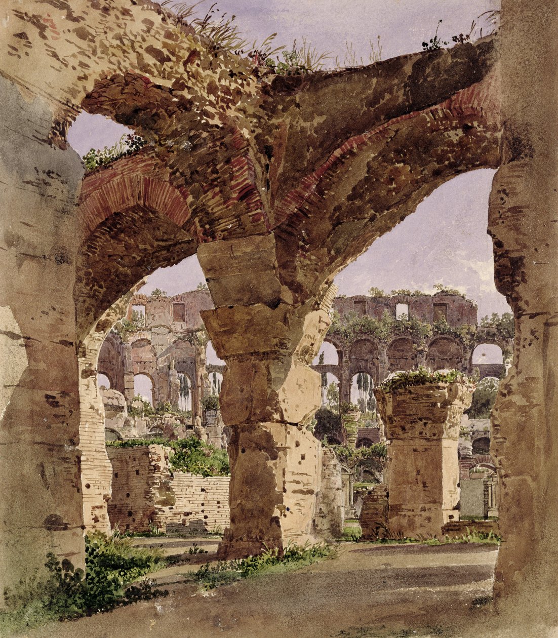 El Coliseo, Roma, 1835 de Rudolf von Alt
