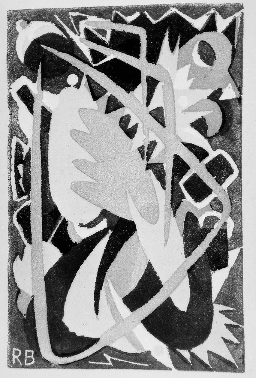 Sin título (composición abstracta) de Rudolf Bauer