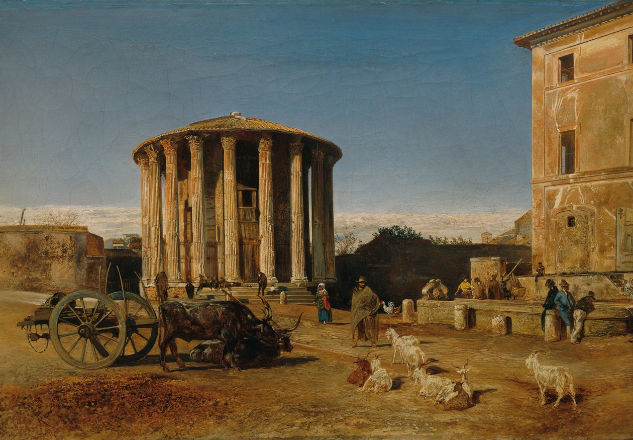 El Templo de Vesta en Roma de Rudolf von Alt