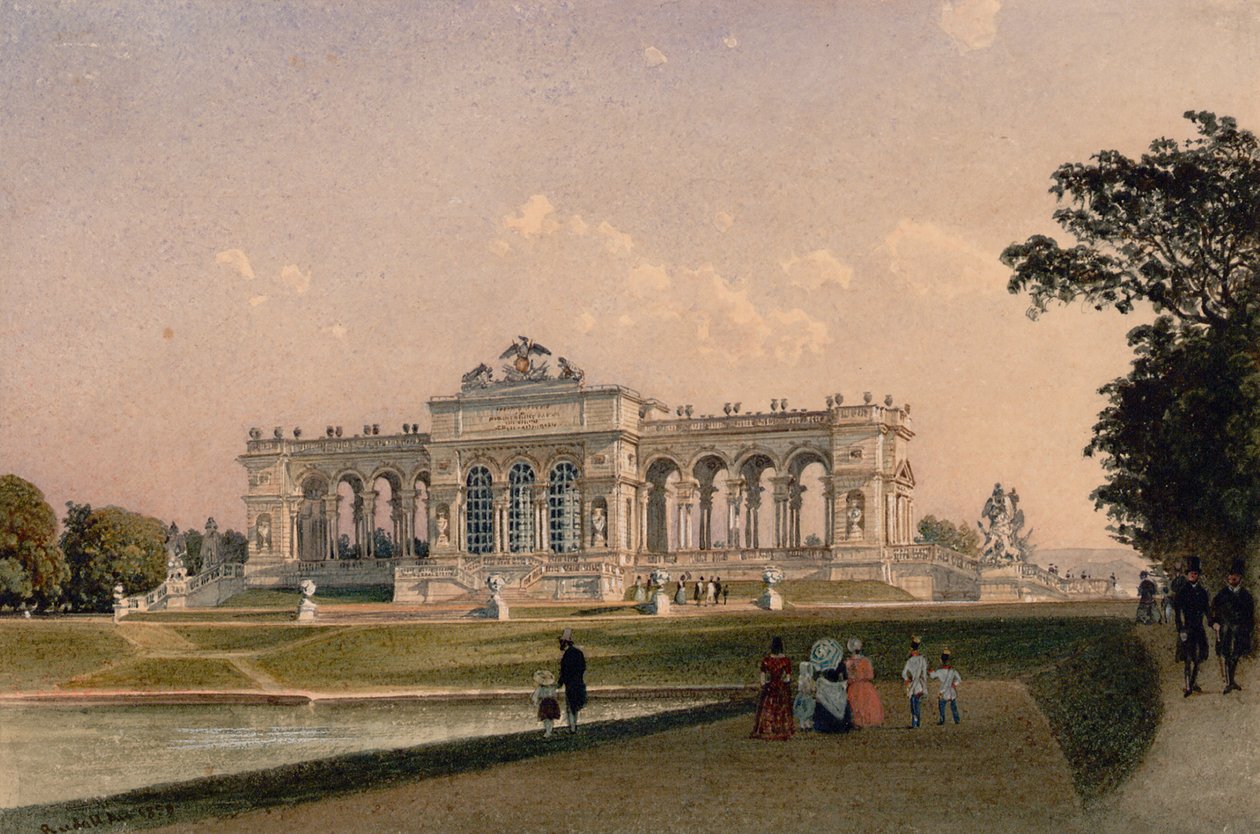 La Glorieta en Schönbrunn de Rudolf von Alt