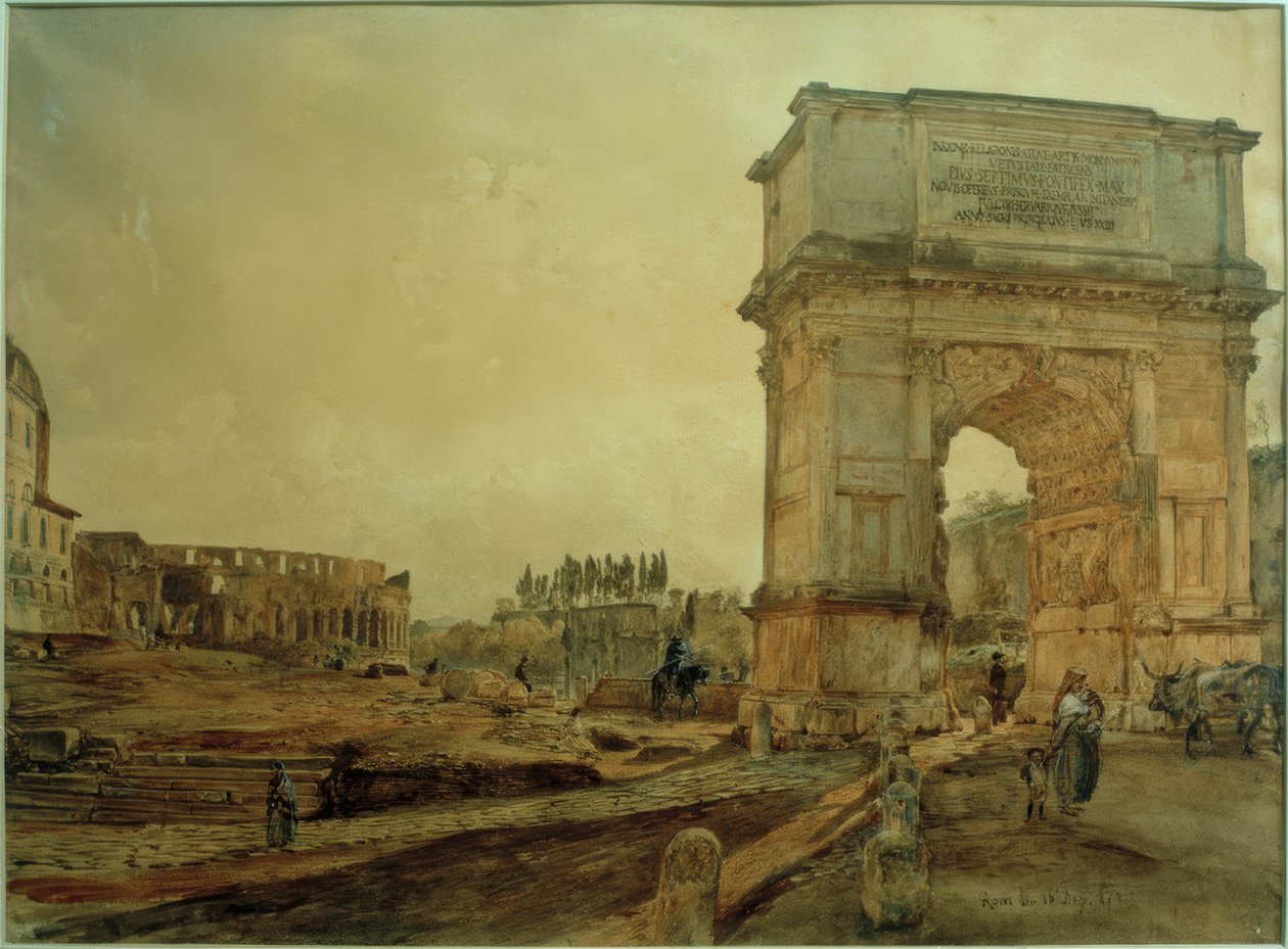Arco de Tito en Roma de Rudolf von Alt