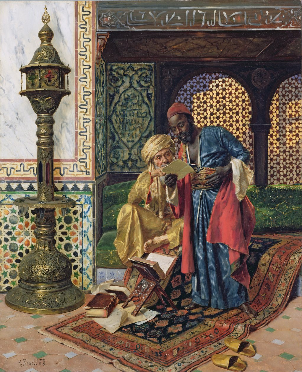La carta, 1888 de Rudolphe Ernst