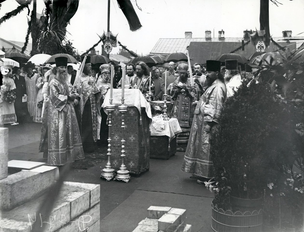 Un Molebin en San Petersburgo, principios de 1900 de Russian Photographer