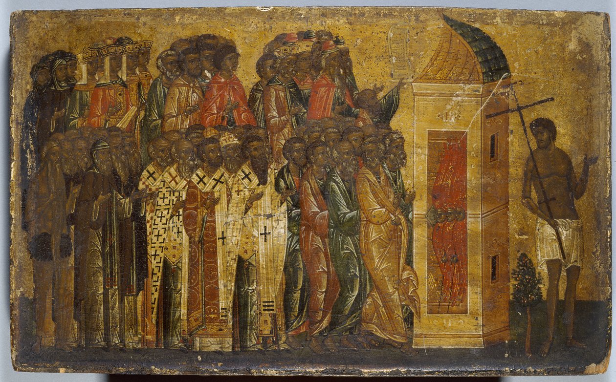 Icono de Los Justos entrando al Paraíso, principios del siglo XVI de Russian School