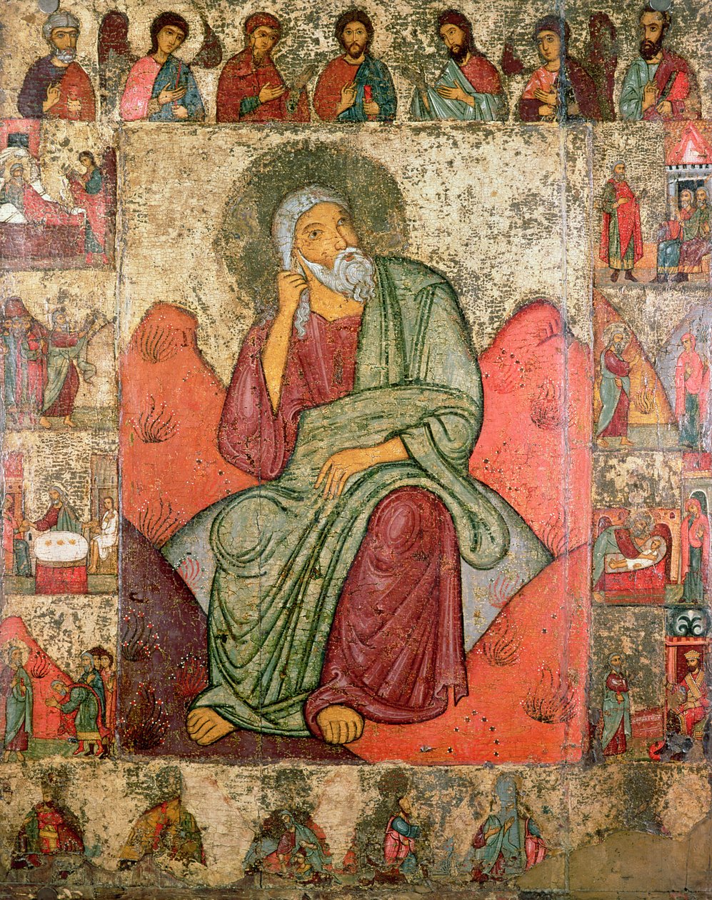 El profeta Elías, Escuela de Pskov (panel) de Russian School