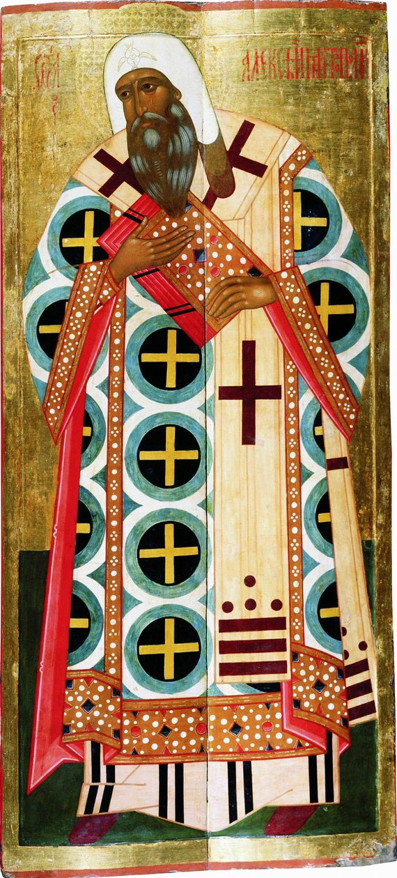 San Metropolitano Alexis, c. 1580 de Russian icon.