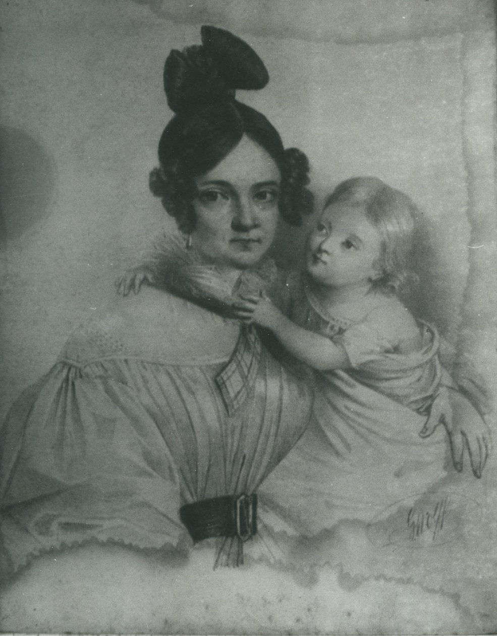 Amelia Załuska z Ogińskich (1805-1858) de Rys. C. Wolff