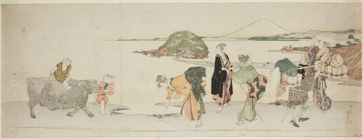 En la playa de Shichirigahama de Ryuryukyo Shinsai