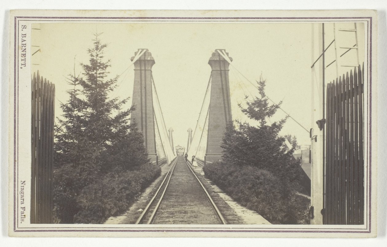 Puente colgante del ferrocarril, Cataratas del Niágara de S. Barnett