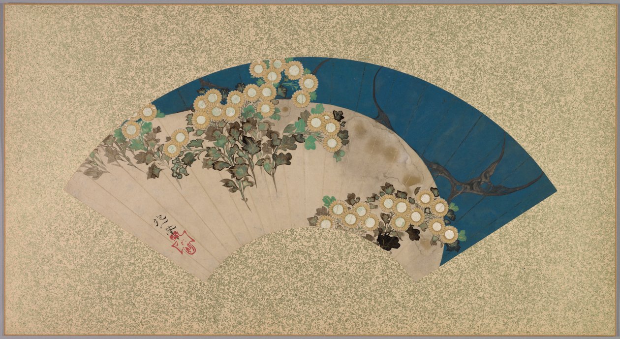 Crisantemos junto al agua, 1761-1828 de Sakai Hoitsu