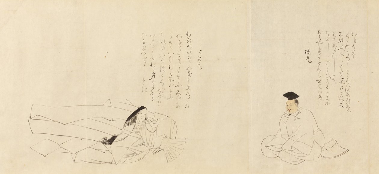 Los treinta y seis inmortales poéticos Sanjurokkasen de Sakai Hoitsu