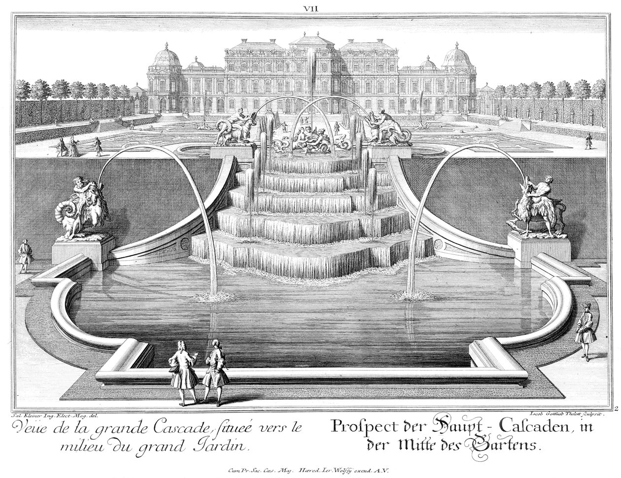 Perspectiva de la cascada principal de Salomon Kleiner