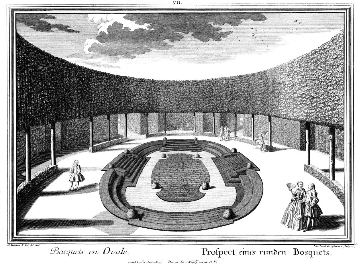 Folleto de un bosquet redondo de Salomon Kleiner