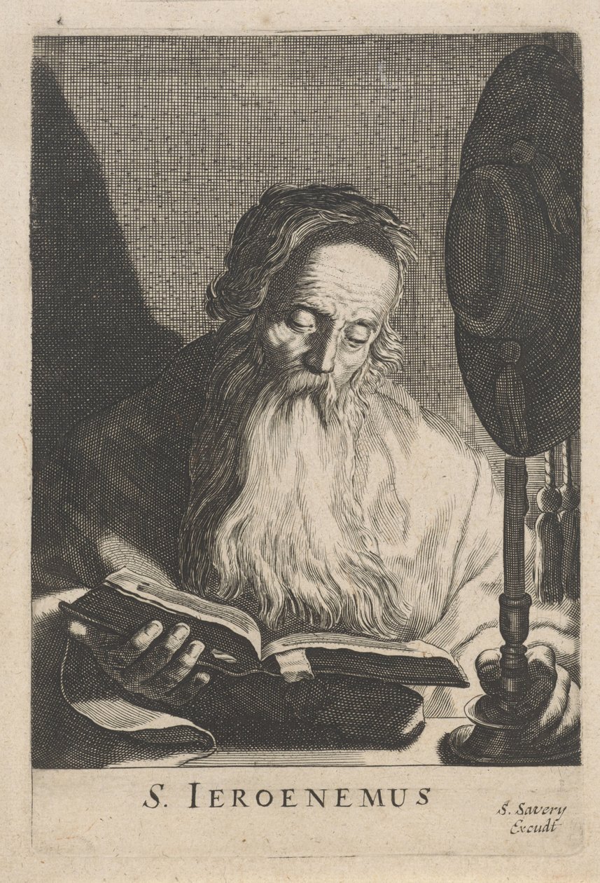 H. Jerónimo leyendo a la luz de las velas de Salomon Savery (attributed to)