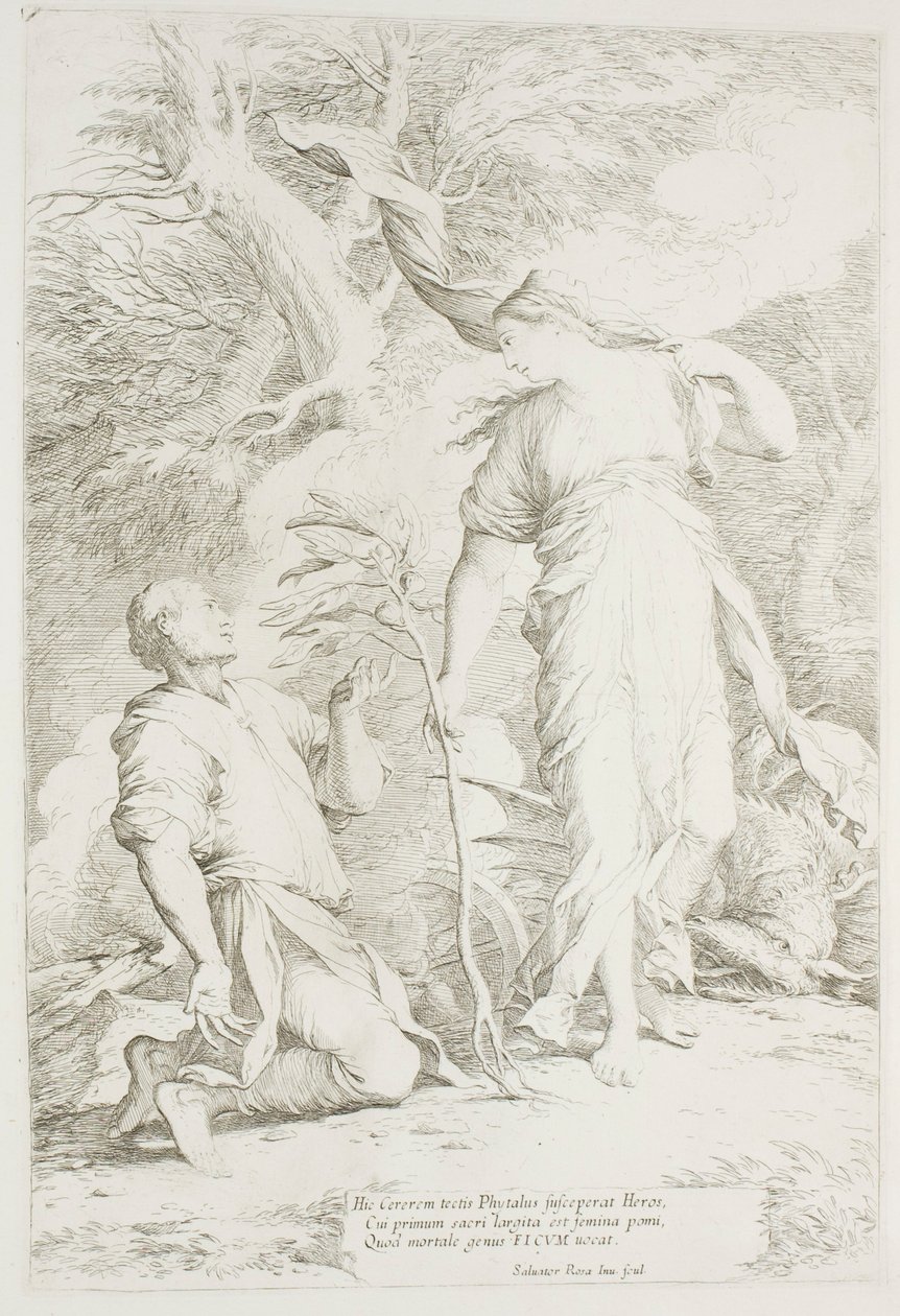 Ceres y Phytalus de Salvator Rosa