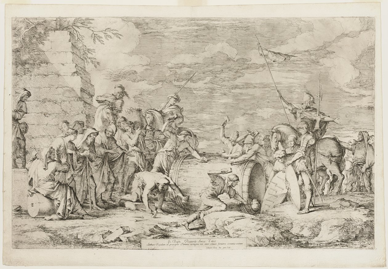Muerte de Atilio Régulo de Salvator Rosa