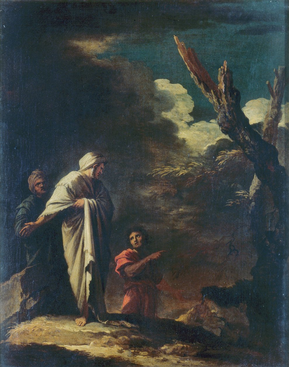 Paisaje con figuras de Salvator Rosa