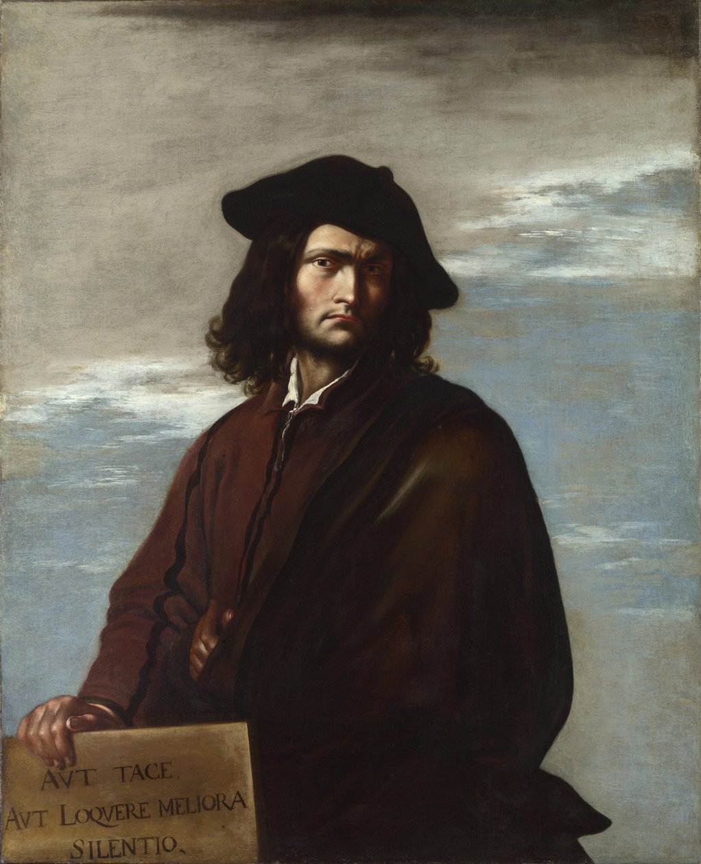 Filosofía Autorretrato, c. 1645 de Salvatore Rosa