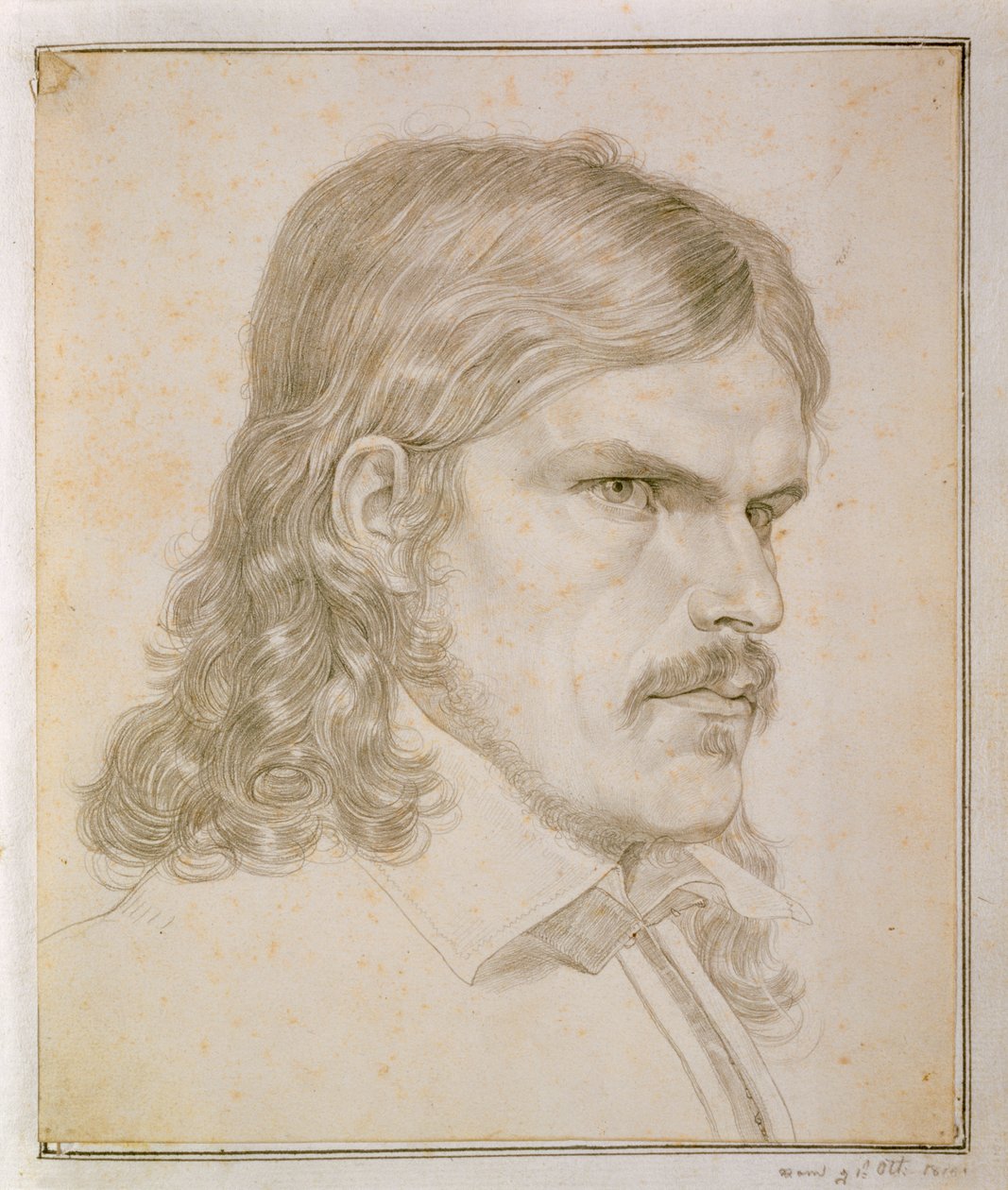 Retrato de Friedrich Ruckert, 1816 de Samuel Amsler