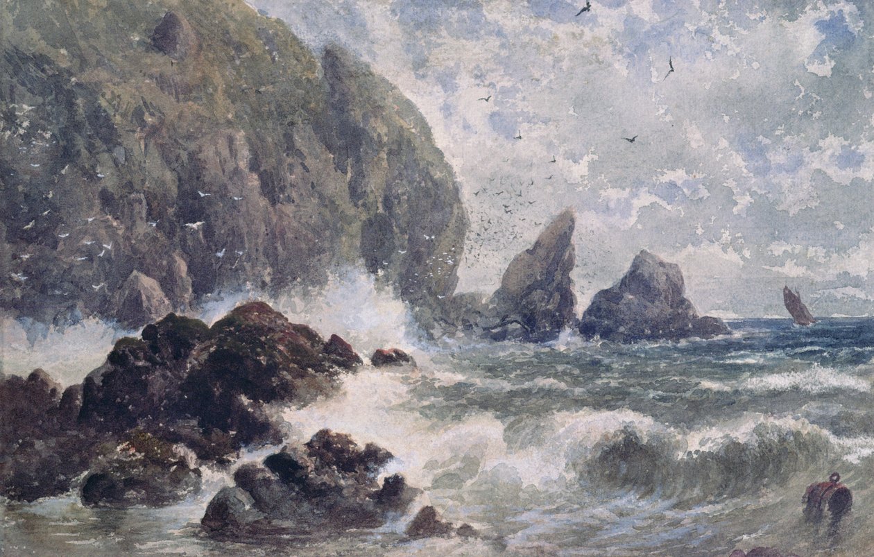 Escena costera de Samuel Bough