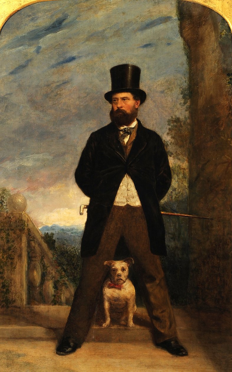 Autorretrato con su perro, Madame Sacchi de Samuel Bough