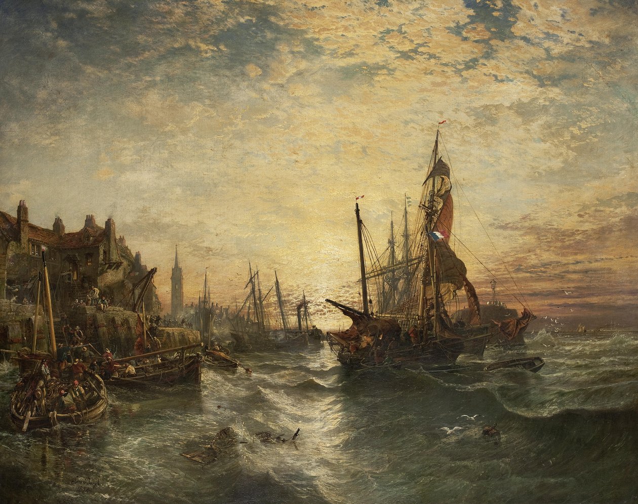 Puerto de West Wemyss, Fife de Samuel Bough