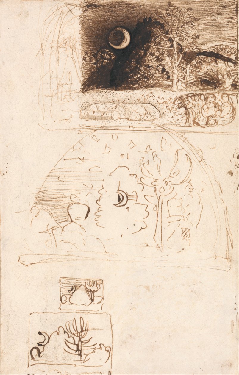 La luna creciente de Samuel Palmer