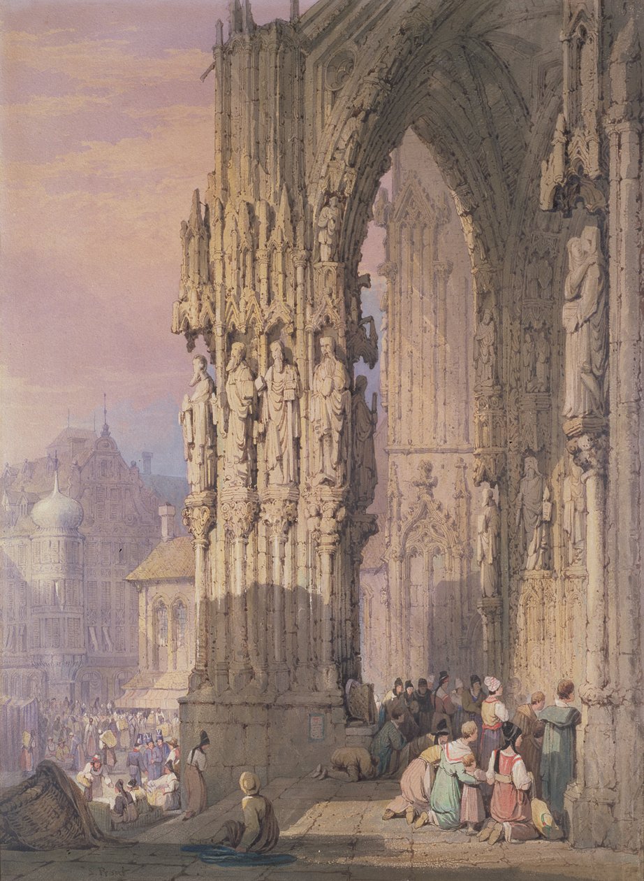 Pórtico de la Catedral de Ratisbona de Samuel Prout