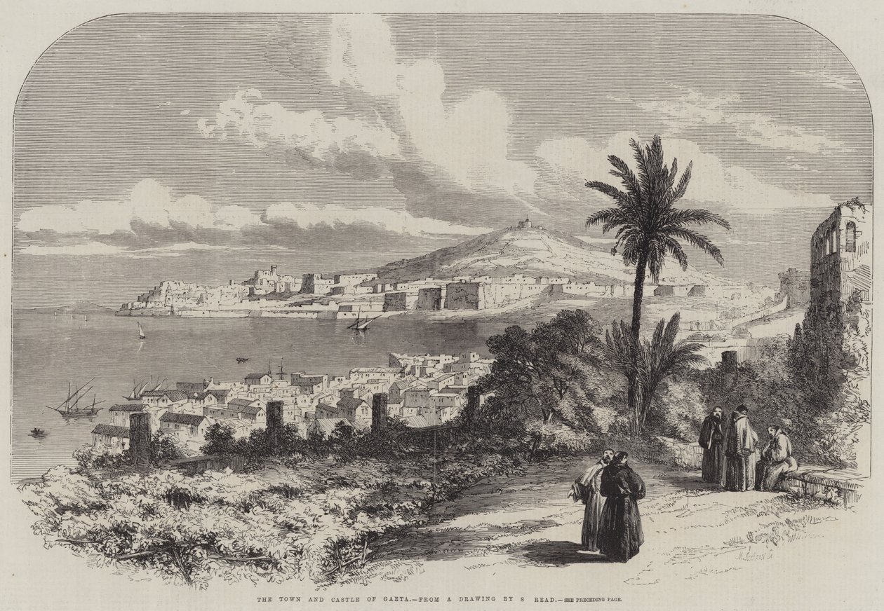 La ciudad y el castillo de Gaeta de Samuel Read