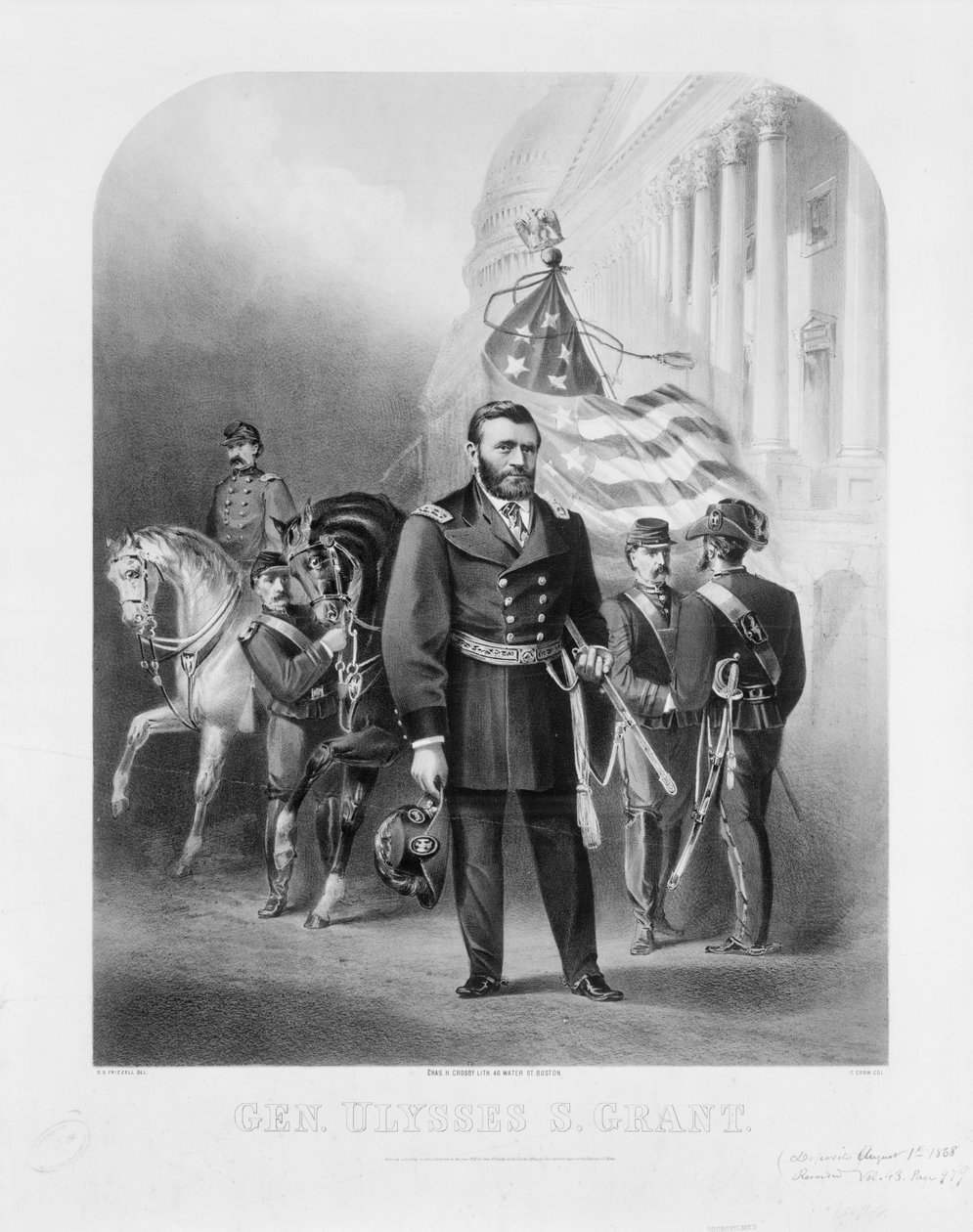 General Ulysses S. Grant en el Capitolio de EE.UU., 1868 de Samuel after Frizzell