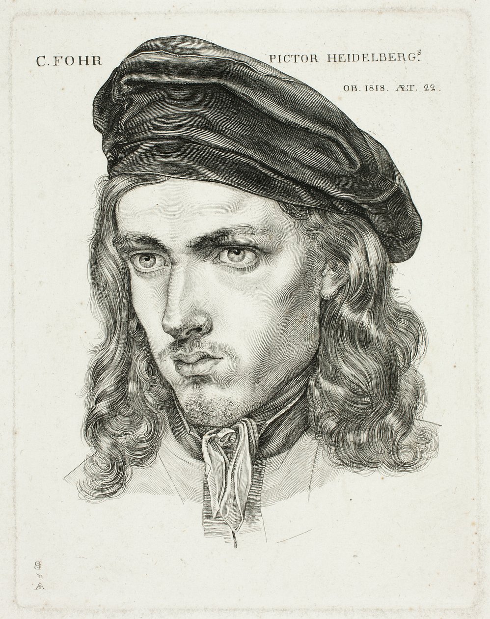 Retrato de Karl Philip Fohr de Samuel Amsler