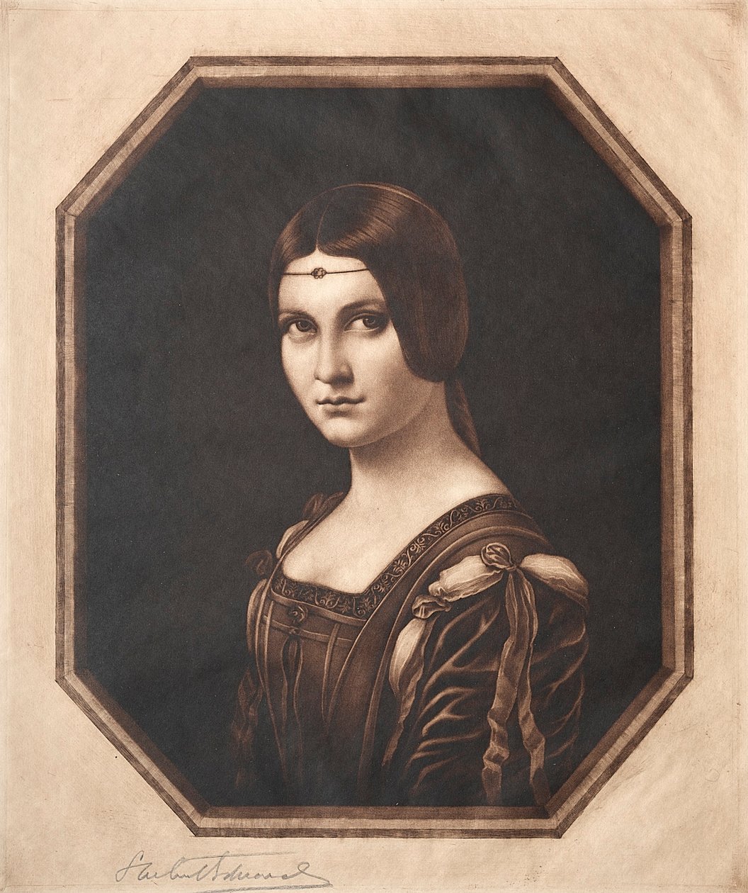 La Belle Ferronnière, siglos XIX-XX de Samuel Arlent Edwards