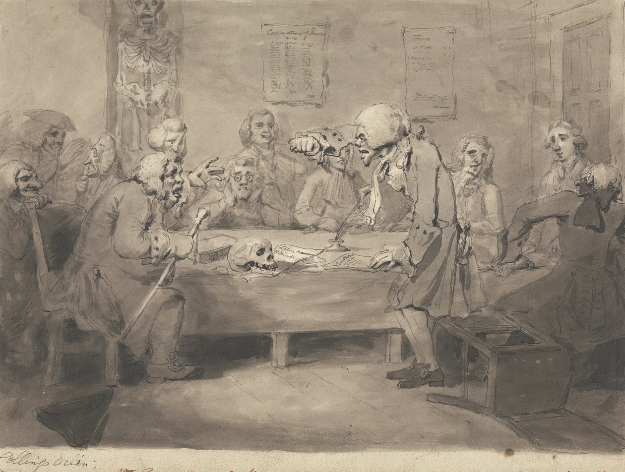 Una reunión del Comité de Querulous de Samuel Collings
