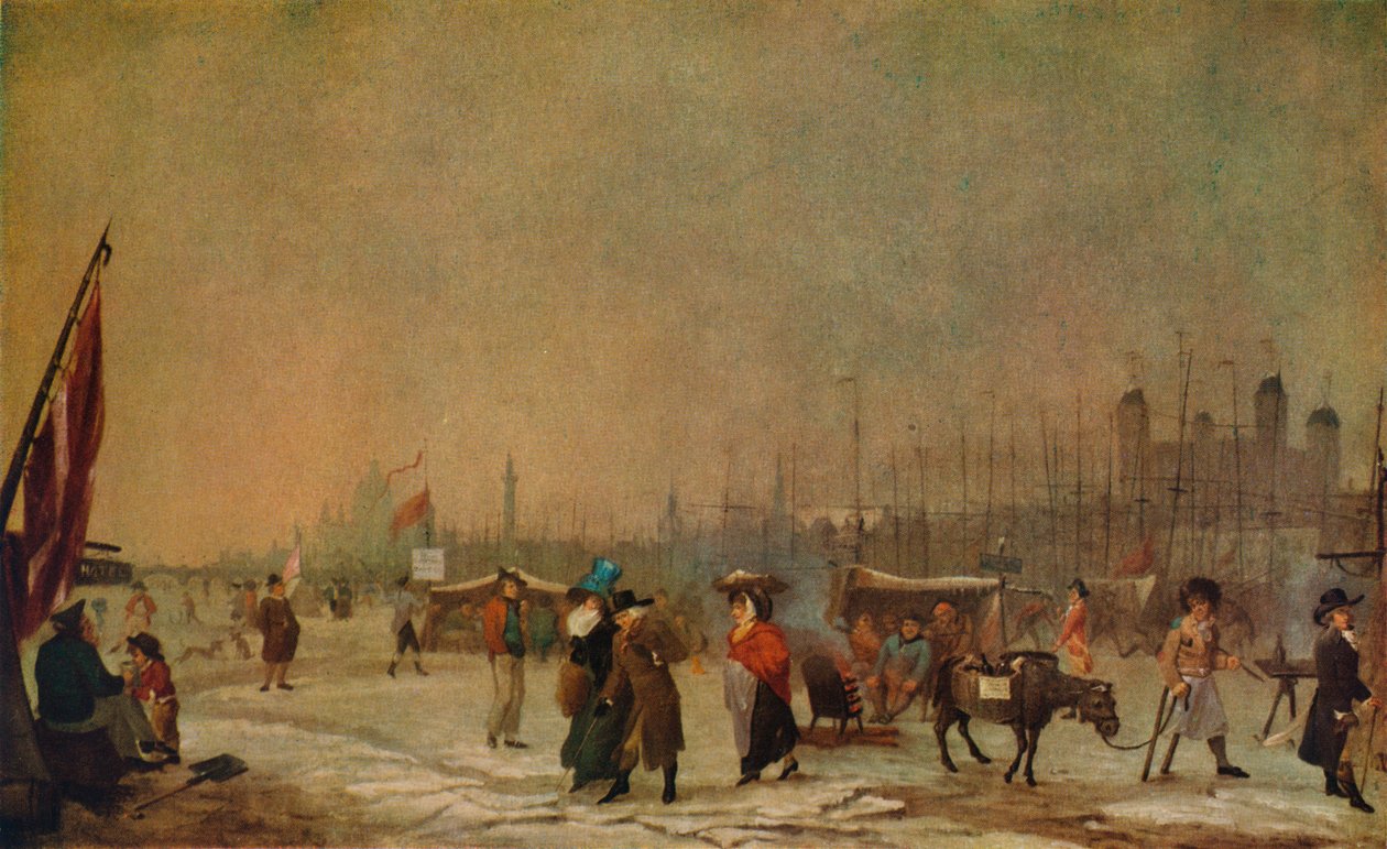 Escarcha en el Támesis, 1788-1789, 1930 de Samuel Collings