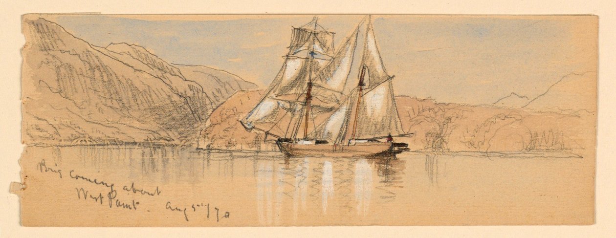 Brigada virando, West Point de Samuel Colman