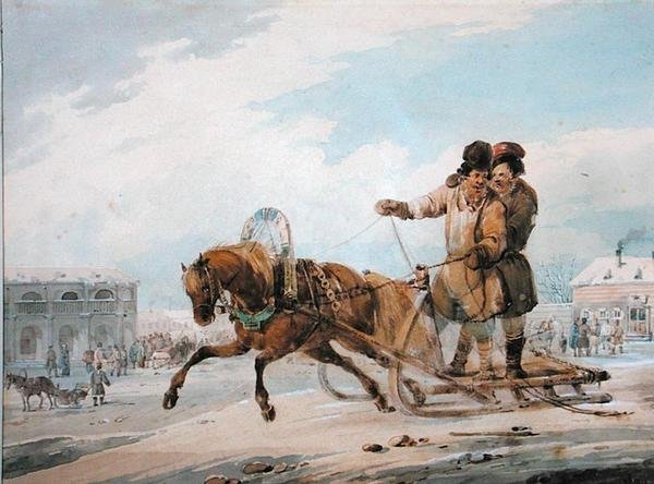 Trineo ruso de Samuel Colman