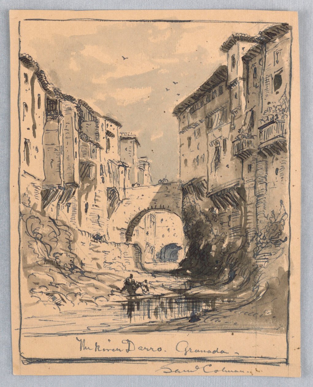 El río Darro, Granada de Samuel Colman