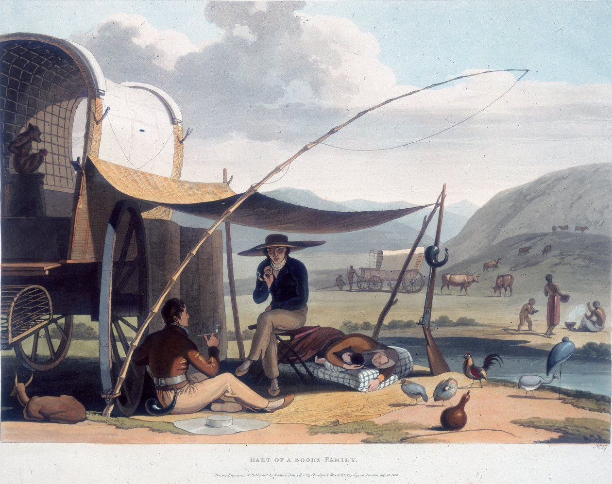 Detención de la familia de un bóer de Samuel Daniell