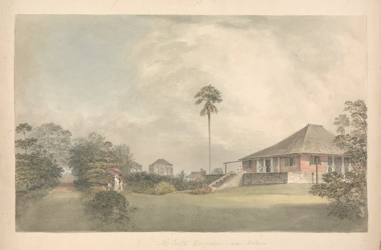 Bungalow del Sr. Croft, cerca de Madrás de Samuel Davis