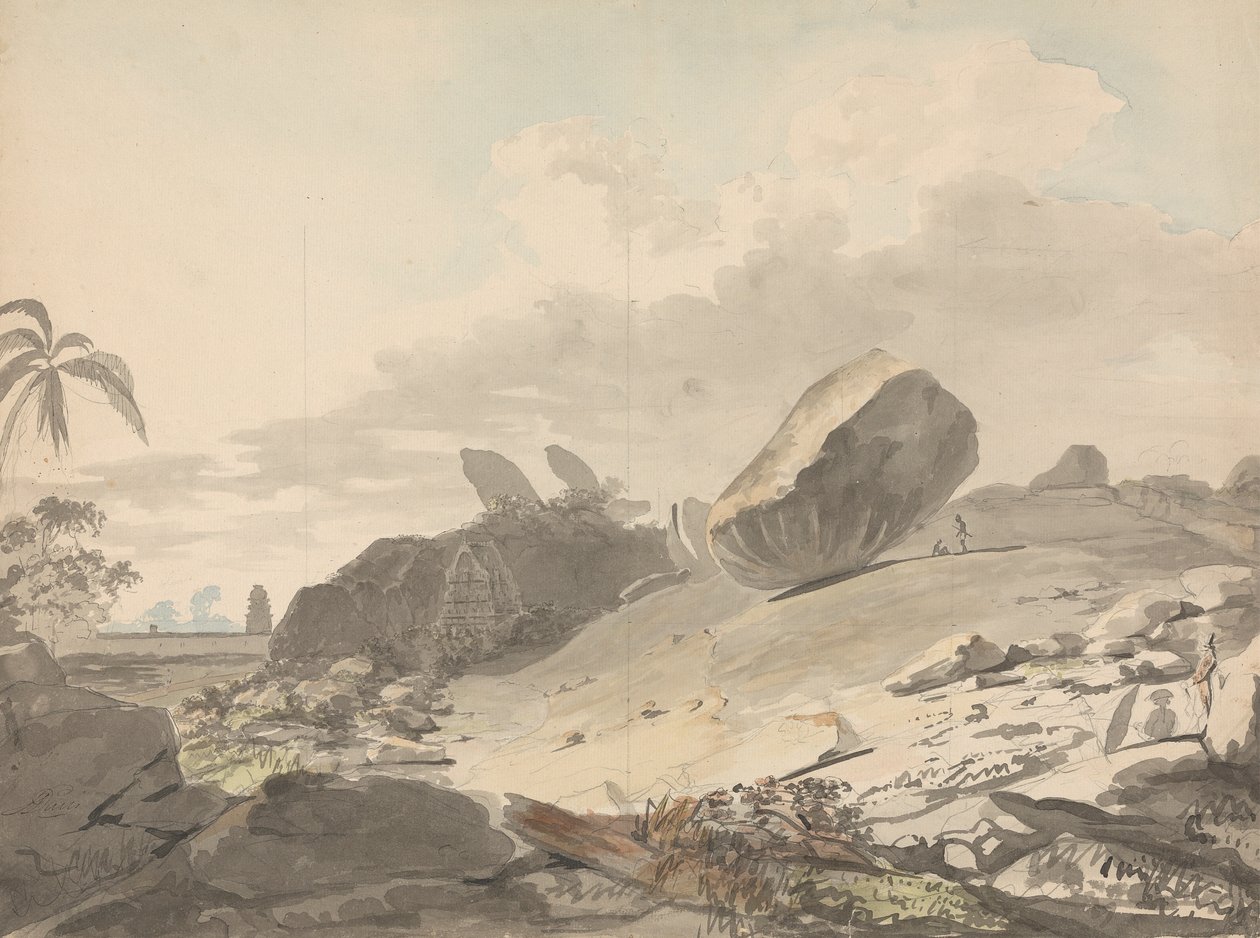 Las Siete Pagodas, Mamallapuram de Samuel Davis