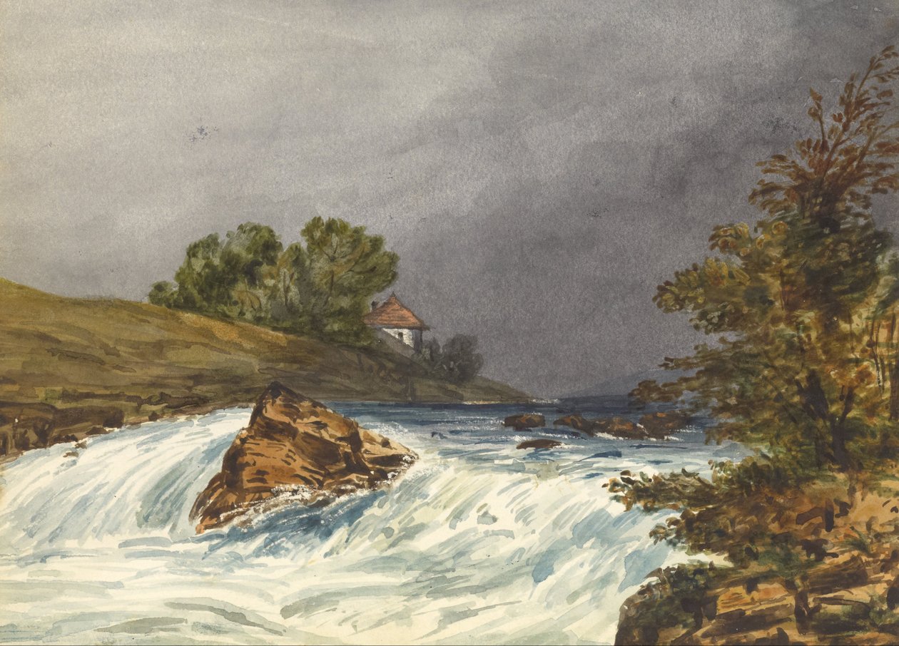 Escena fluvial con casa de Samuel H. Owen