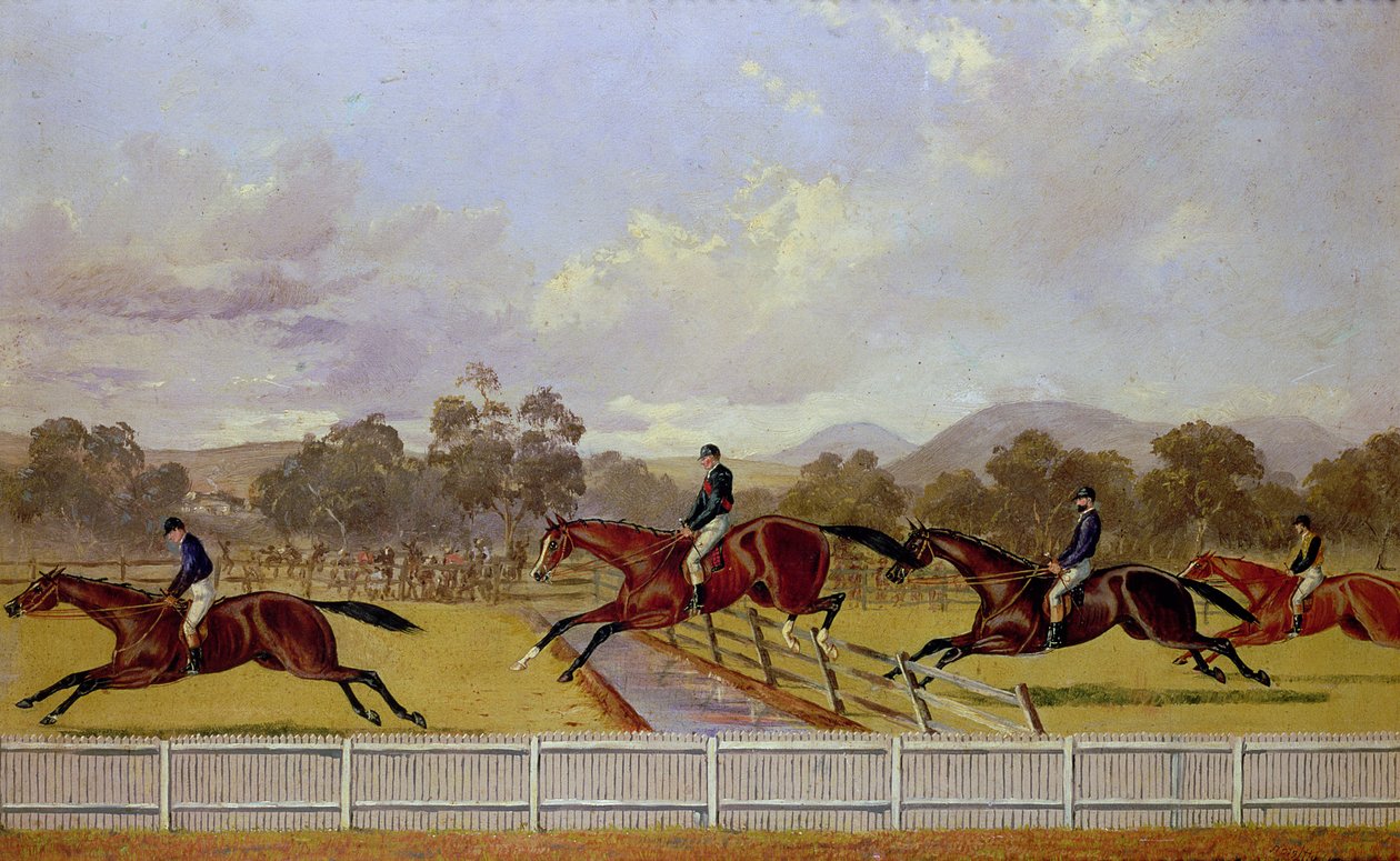 Una carrera de obstáculos de Samuel Henry Alken