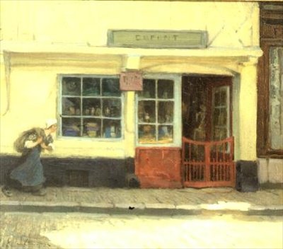 Escena de calle de Samuel Henry William Llewelyn