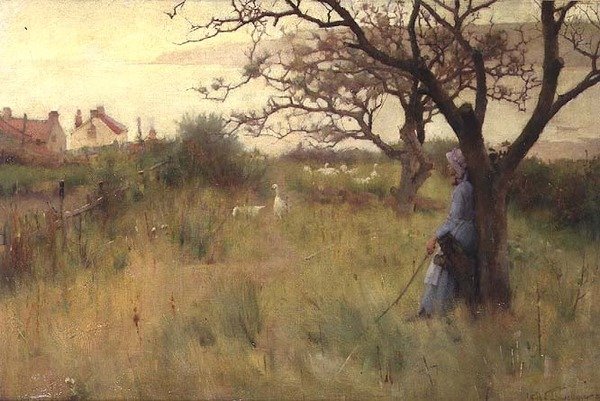 La niña de los gansos de Samuel Henry William Llewelyn