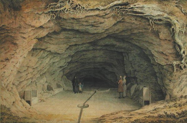 Cueva de Mother Ludlum, cerca de Farnham, Surrey de Samuel Hieronymous Grimm