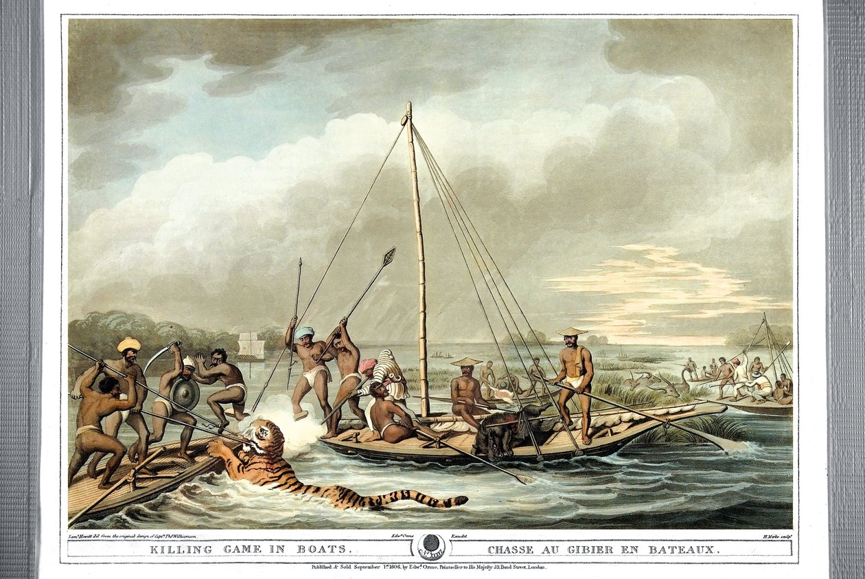 Caza en Botes, 1806 de Samuel Howitt