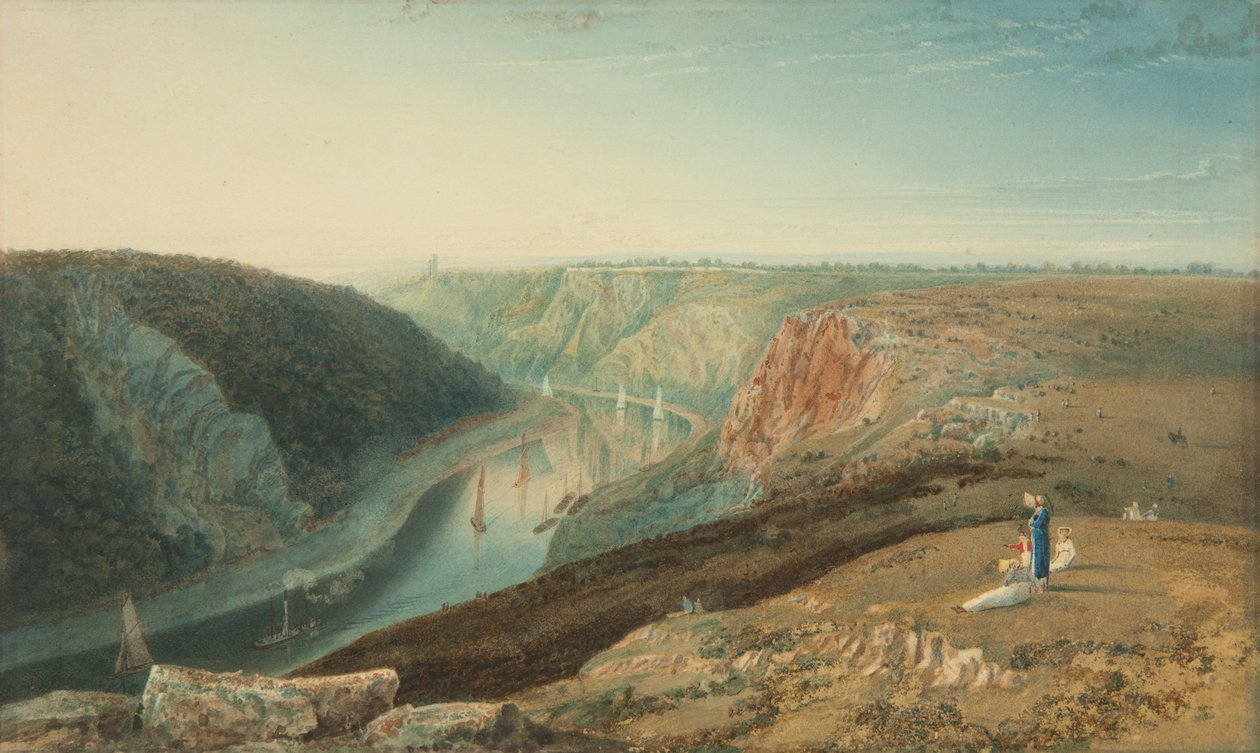 El Avon desde la Colina del Observatorio, c.1825 de Samuel Jackson