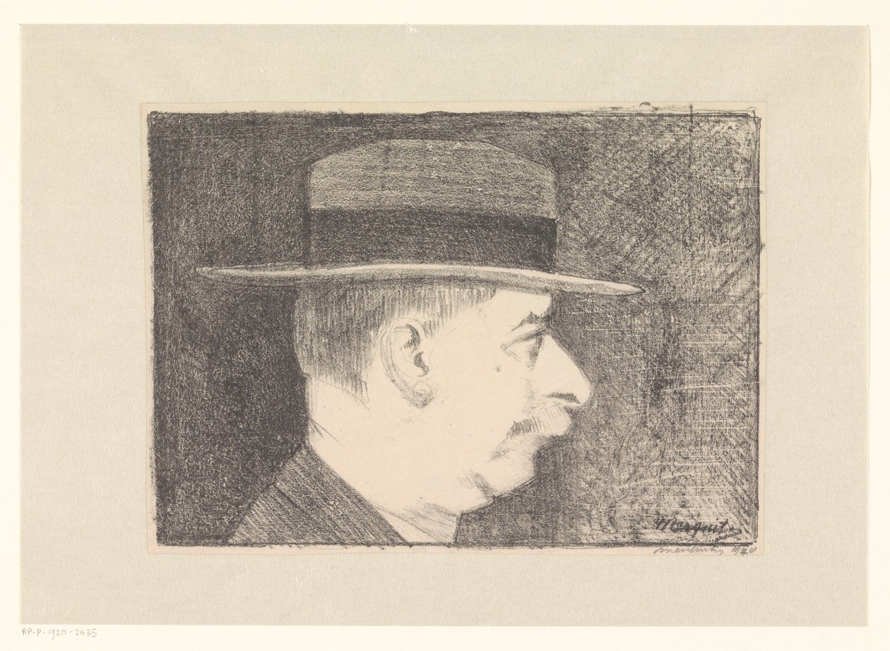 Autorretrato de Samuel Jessurun de Mesquita (signed by artist)