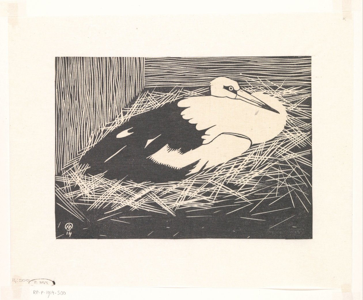 Cigüeña (Magoear stork) de Samuel Jessurun de Mesquita