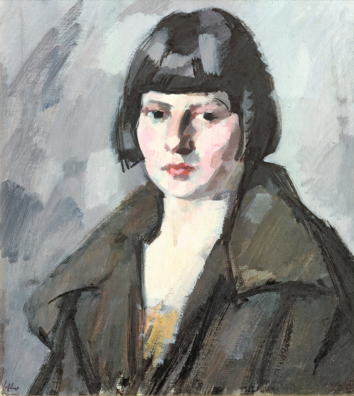 Cabeza de una joven, c.1920 de Samuel John Peploe